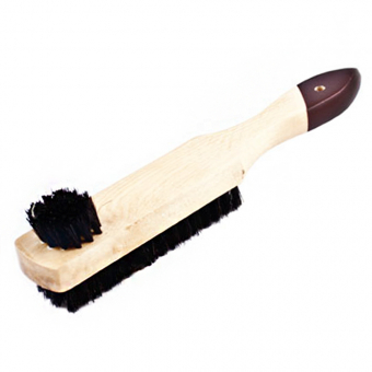 Brosse à chaussures unilatérale avec applicateur Noir