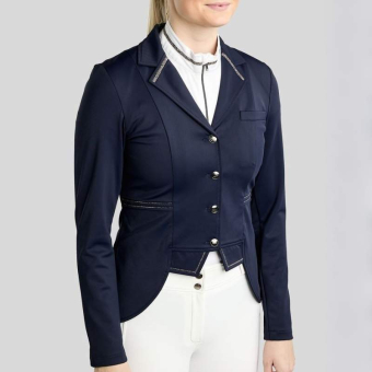 Frac court MoKylie Softshell Gun Metal Crystals Bleu Marine