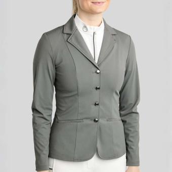 Veste de concours MoKira Softshell Gun Metal Crystals Gris