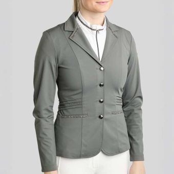 Veste de concours MoKelly Softshell Gun Metal Crystals Gris