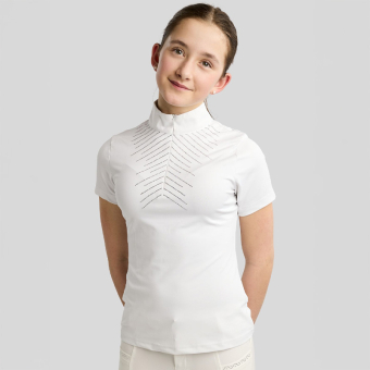 Haut de compétition Enfant/Junior Bling Blanc