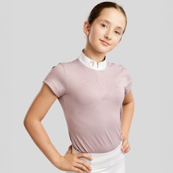 Haut de concours Enfant/Junior MoSparkle Champagne Crystals Blush
