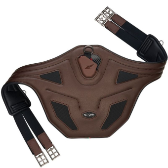Sangle bavette Techno Stud Marron