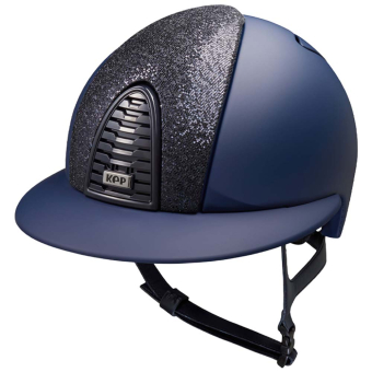 Casque d'équitation Cromo 2.0 Matt Polo Inserto Glitter Bleu Marine