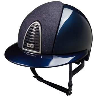 Casque d'équitation Cromo 2.0 Shine Polo Inserto Star Bleu Marine