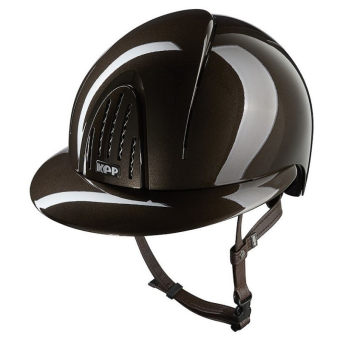 Casque d'équitation Smart Nova Metal Polish Polo Marron