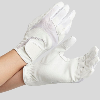 Gants d'équitation 2nd Skin Tech Mesh Touch Blanc