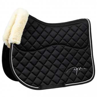 Tapis de selle Skin Friendly Vegan Sheepskin Noir