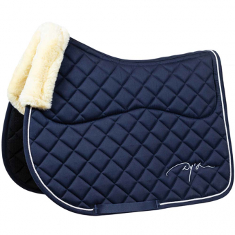Tapis de selle Skin Friendly Vegan Sheepskin Bleu Marine