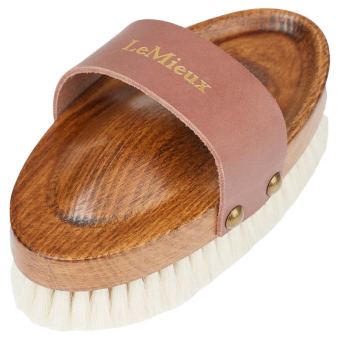 Brosse de pansage Artisan Soft Goats Hair Marron