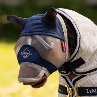 Masque anti-mouches Toy Pony Gris/Bleu marine