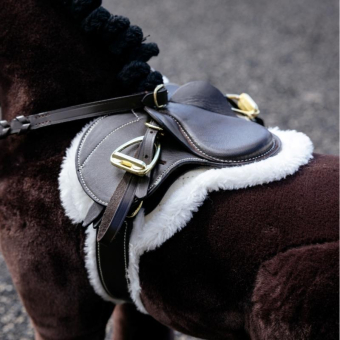 Tapis de selle Hunter & Sangle Toy Pony Hunter Marron