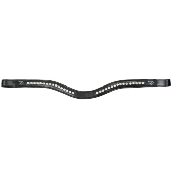 Frontaux en V-form Half Swarovski New English Collection Noir