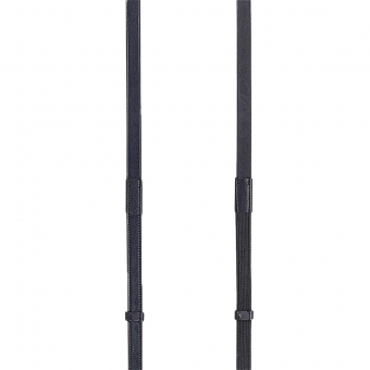 Rênes de chasse en cuir/caoutchouc 5/8