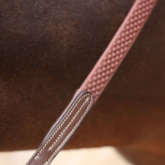 Rênes LUSSO Opus Soft Grip Marron