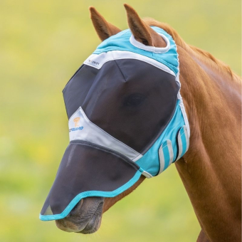 Masque anti-mouches sans Oreilles avec Nez Fine Mesh Teal