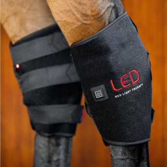 Protège-jarret thérapeutique LED Red Light Therapy Noir