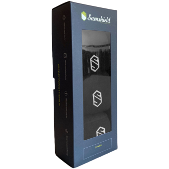 Chaussettes d'équitation Balzane Blazon 3-pack Noir/Marine/Gris