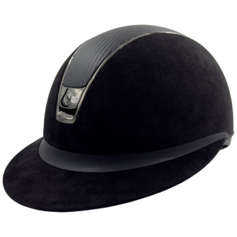 Casque d'équitation Miss Shield 2.0 Alcantara Leather Noir