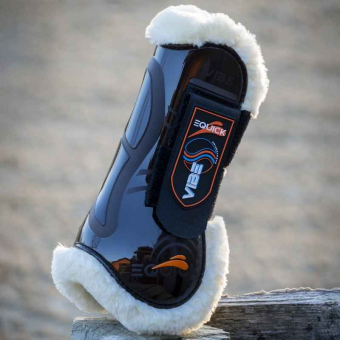 Guêtres ouvertes Vibe Velcro Fluffy Noir