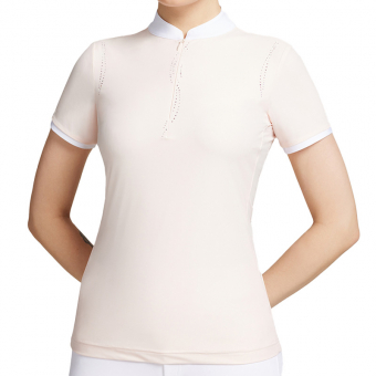 Chemise de compétition Leia Crystal SS Rose pâle
