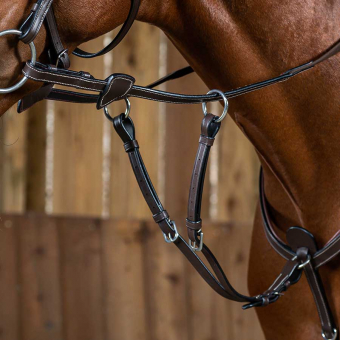 Martingale courte Soft Bib NE Noir Poney