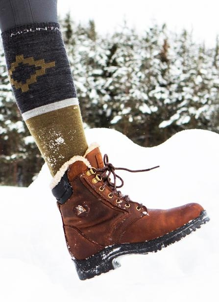 Boots d'équitation d'hiver Snowy River Lacets Marron