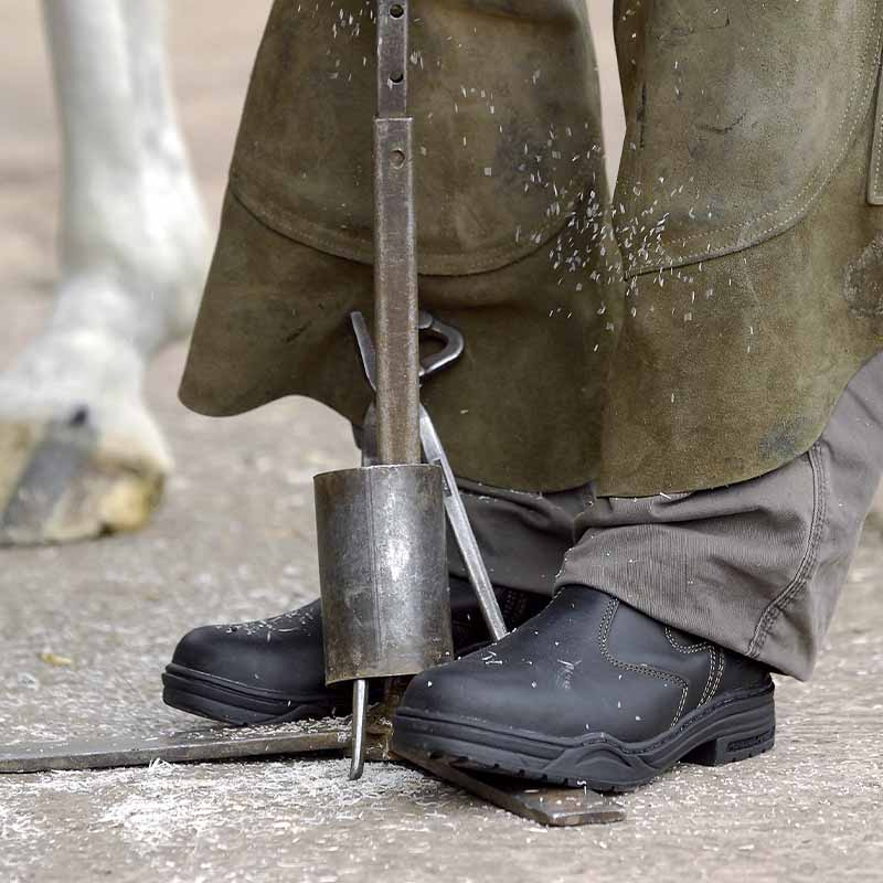 Boots Jodhpur Protective embout en acier Noir/Marron