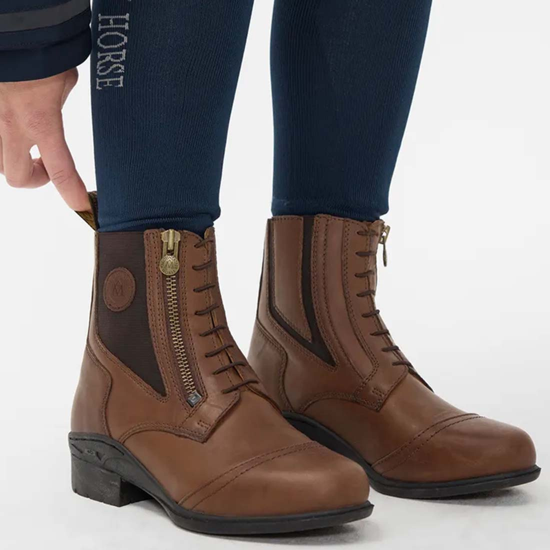Boots d'équitation Valkyria Side Zip Paddock Marron