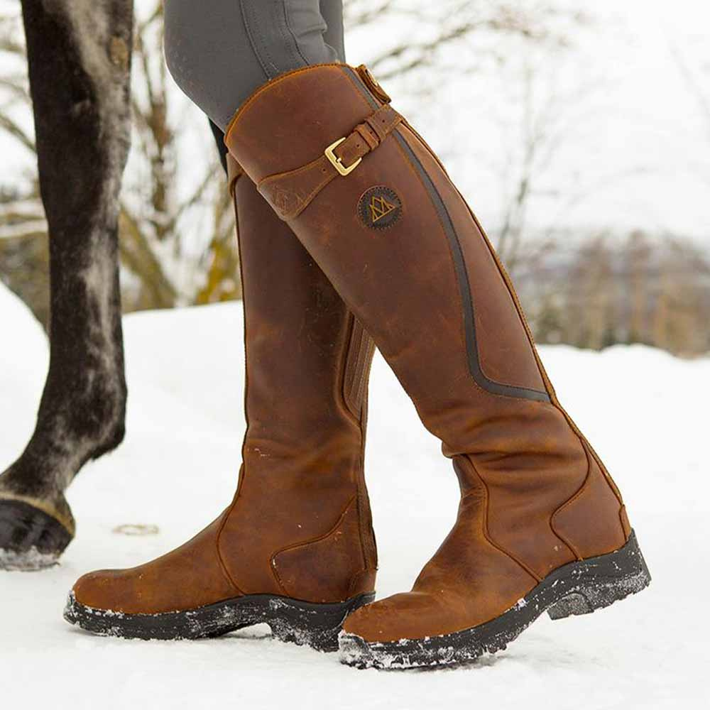 Bottes d'équitation d'hiver Snowy River Marron