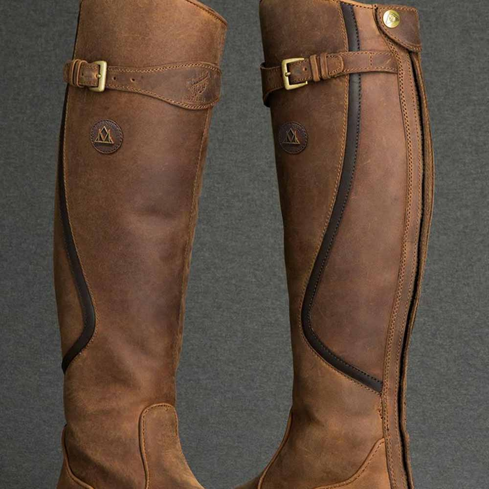 Bottes d'équitation d'hiver Snowy River Marron