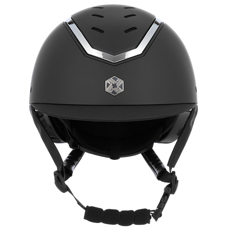 Casque d'équitation Kylo Matte Noir/Argent