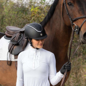 Casque d'équitation Kylo Matte Noir/Argent Casque d'équitation Kylo Matte Noir/Argent