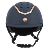 Casque d'équitation Kylo Matte Bleu marine/Or Rose Casque d'équitation Kylo Matte Bleu marine/Or Rose