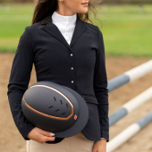 Casque d'équitation Kylo Matte Wide Peak Bleu marine/Or Rose Casque d'équitation Kylo Matte Wide Peak Bleu marine/Or Rose