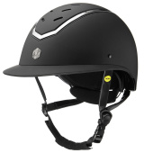 Casque d'équitation MIPS Kylo Matte Wide Peak Noir/Argent Casque d'équitation MIPS Kylo Matte Wide Peak Noir/Argent