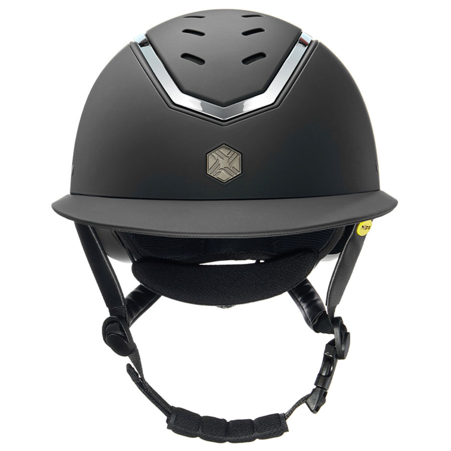 Casque d'équitation MIPS Kylo Matte Wide Peak Noir/Argent