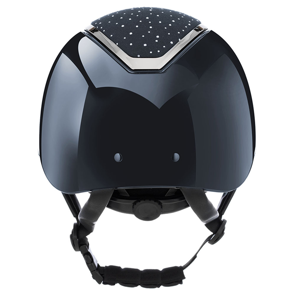 Casque d'équitation Kylo Gloss Crystal Bleu marine/Argent