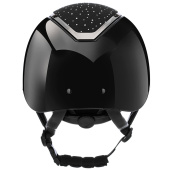 Casque d'équitation MIPS Kylo Gloss Crystal Noir/Chrome Casque d'équitation MIPS Kylo Gloss Crystal Noir/Chrome