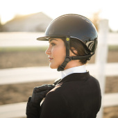 Casque d'équitation MIPS Kylo Gloss Crystal Noir/Chrome Casque d'équitation MIPS Kylo Gloss Crystal Noir/Chrome