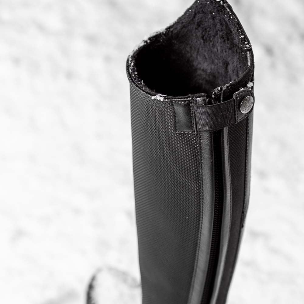 Bottes d'équitation d'hiver Junior Veganza Winter Young Noir
