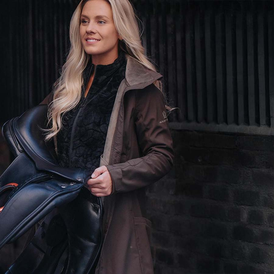Parka d'équitation Stella Softshell Marron