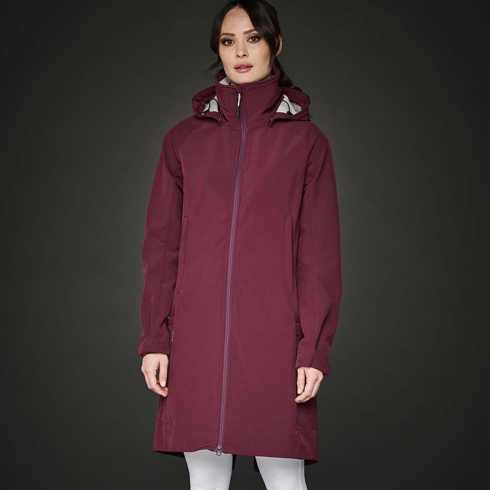 Manteaux d'équitation Stella Parka Softshell Bourgogne