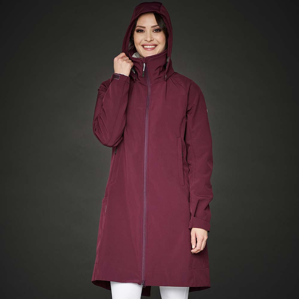 Manteaux d'équitation Stella Parka Softshell Bourgogne