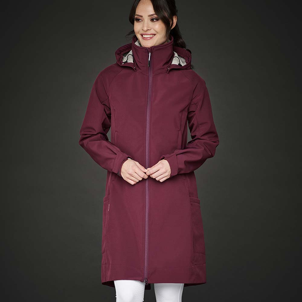 Manteaux d'équitation Stella Parka Softshell Bourgogne