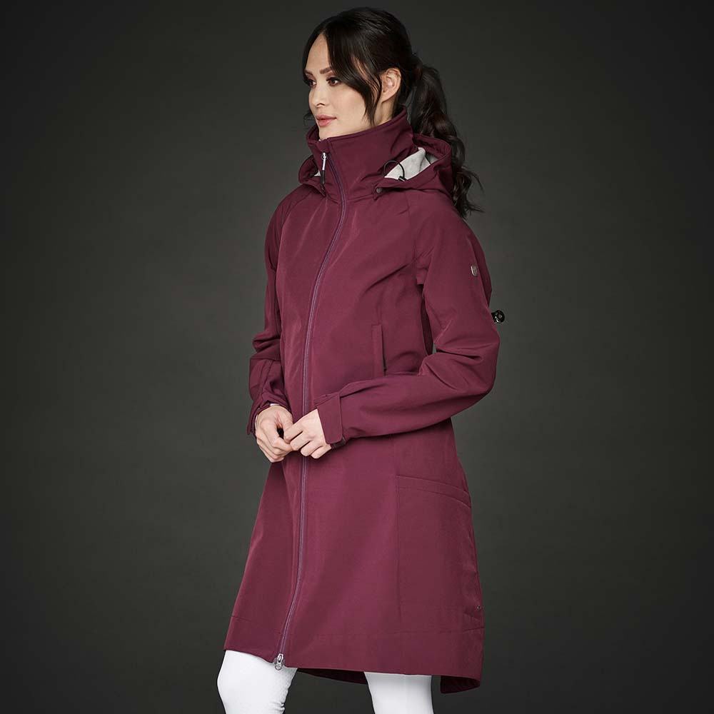 Manteaux d'équitation Stella Parka Softshell Bourgogne