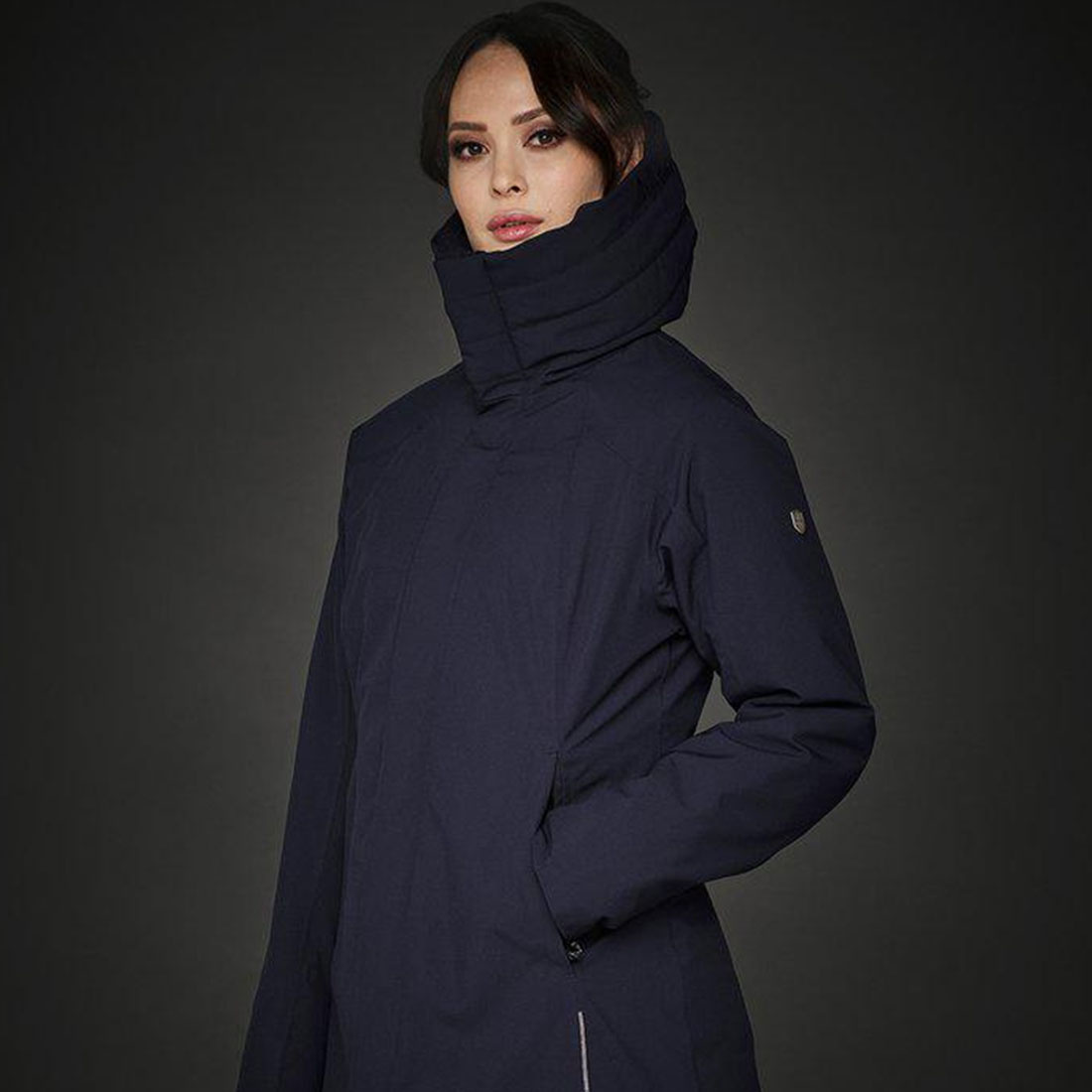 Parka de conduite Alicia Bleu Marine