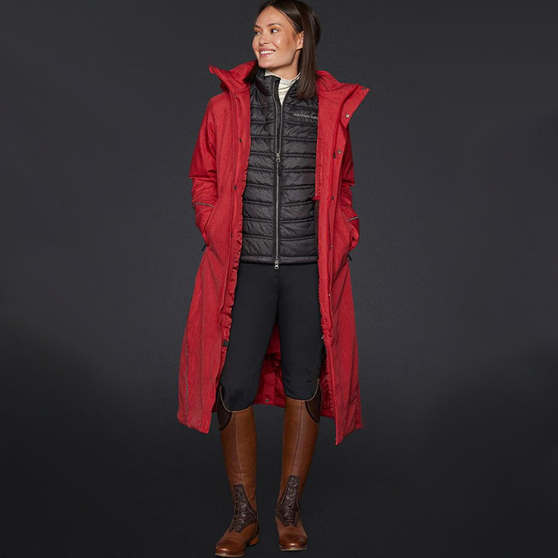 Manteaux d'équitation Felicia Padded Rouge