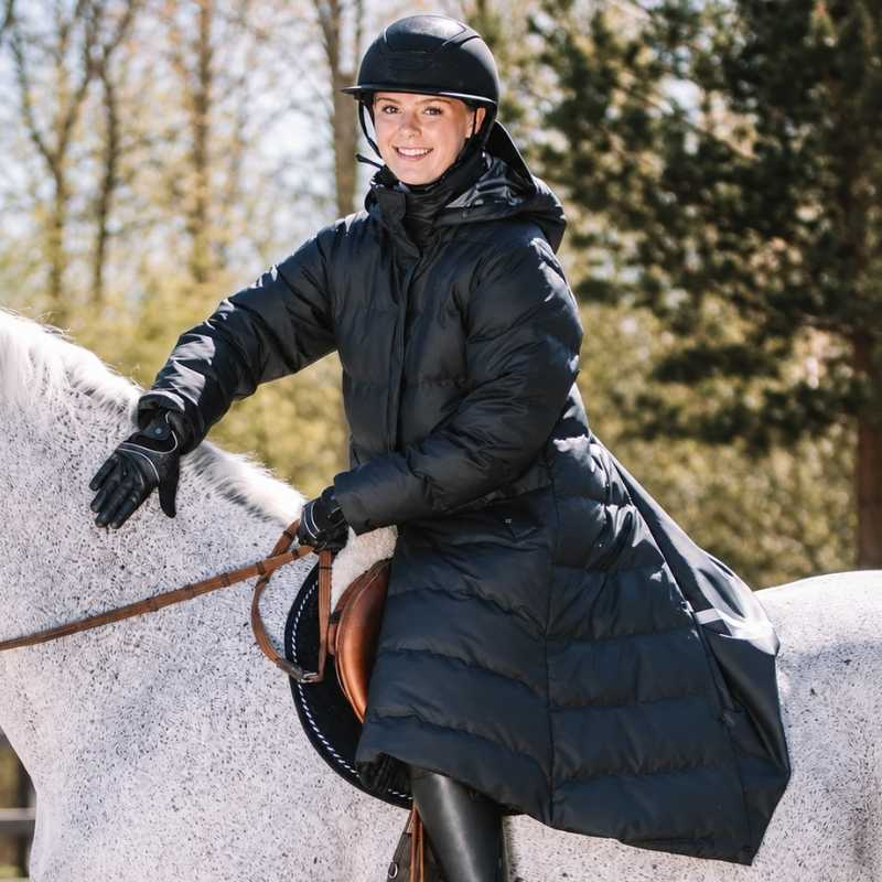 Manteaux d'équitation Blizz Padded Raincoat Noir