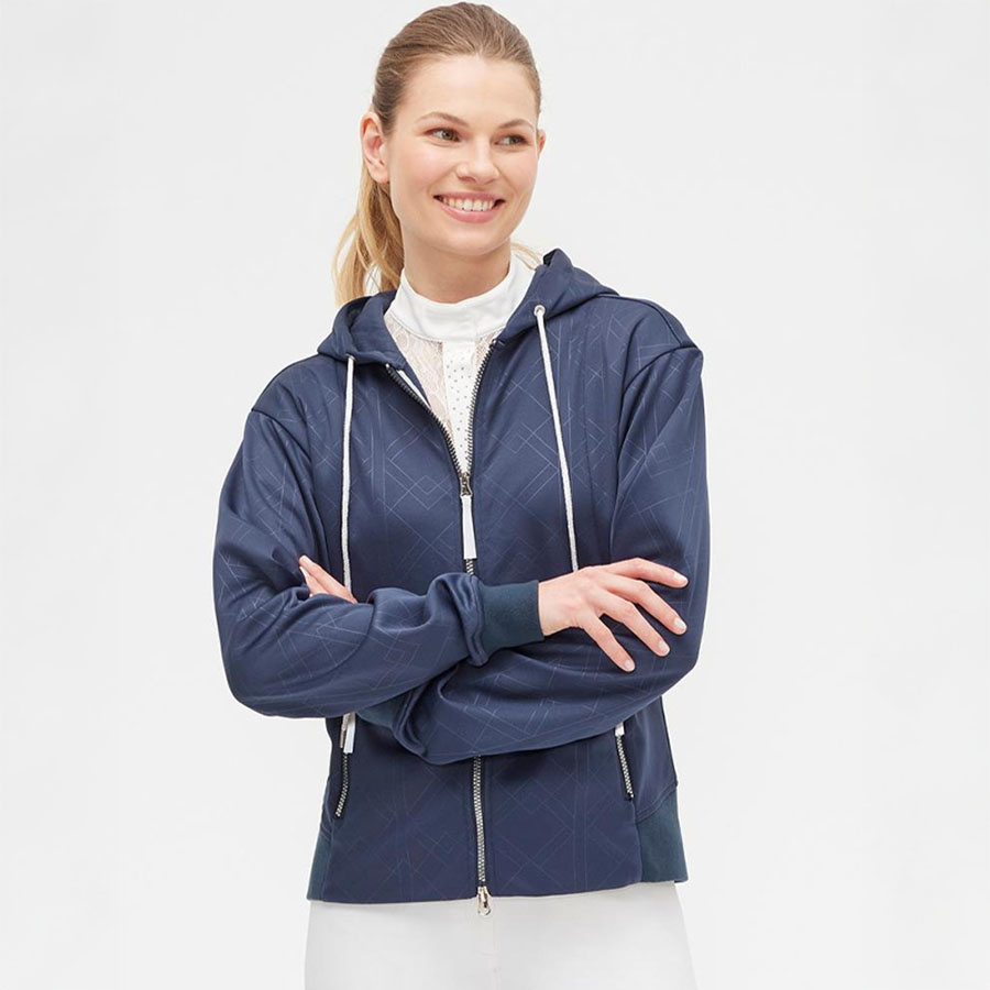 Hoodie Starla Zip Bleu Marine